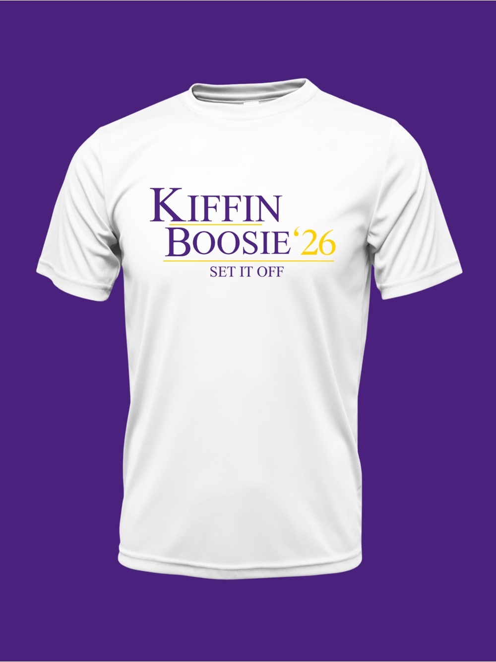 Kiffin Boosie '26 White Graphic Unisex T-Shirt
